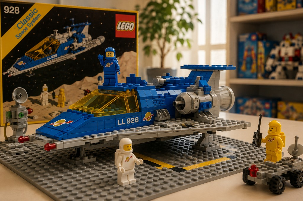 Classic LEGO Space Galaxy Explorer set with astronauts and rover